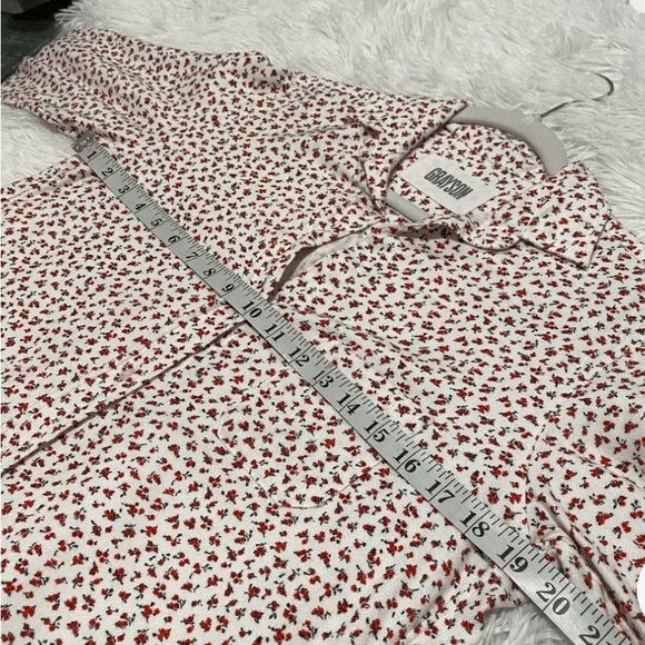 GRAYSON Anthropologie The Hero ditzy floral button-down flannel blouse - Picture 4 of 8